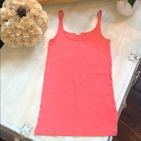 JCrew coral tank top size XS - Picture 1 of 5